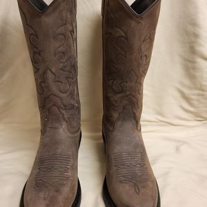 Men's Old West Trucker Cowboy Boots